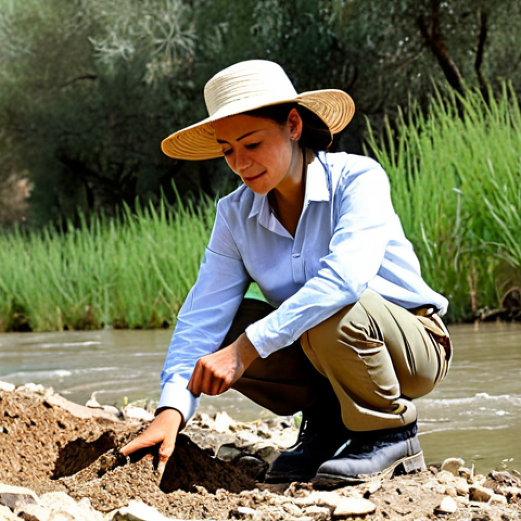 자연생태복원기사 연봉 협상 팁 - **

A female environmental consultant, fully clothed in appropriate field attire (khaki pants, sturd...