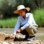 자연생태복원기사 연봉 협상 팁 - **

A female environmental consultant, fully clothed in appropriate field attire (khaki pants, sturd...